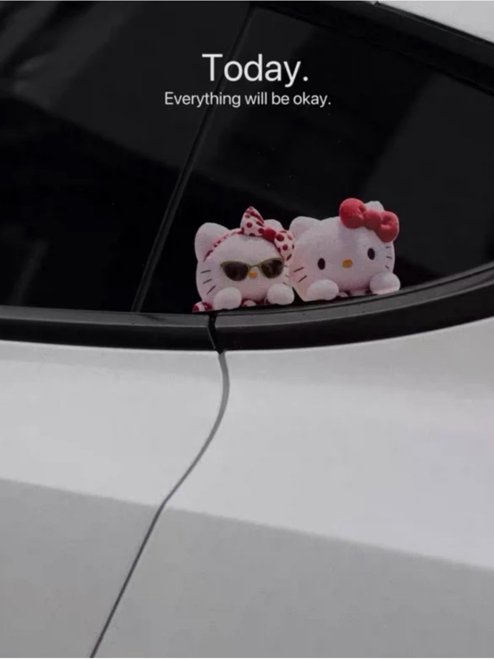 Hello Kitty Reflective Car Sticker – Cute & Fun Car Body Decal